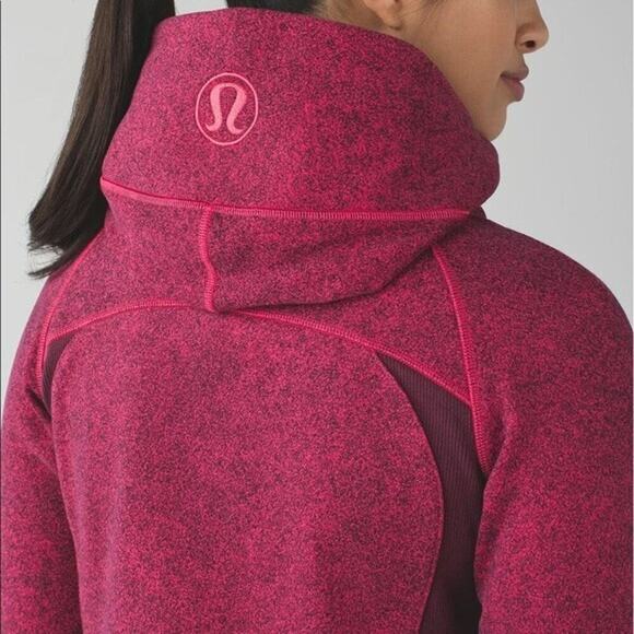 Lululemon Scuba Hoodie III Size 2 Rio Mist Boom Juice Red Grape Zip Sweatshirt - Picture 7 of 12